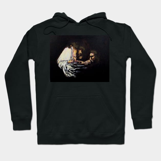 Doubting Thomas Hoodie by cjkell